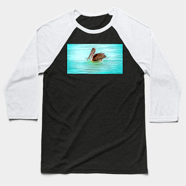 pelican Baseball T-Shirt by rickylabellevie